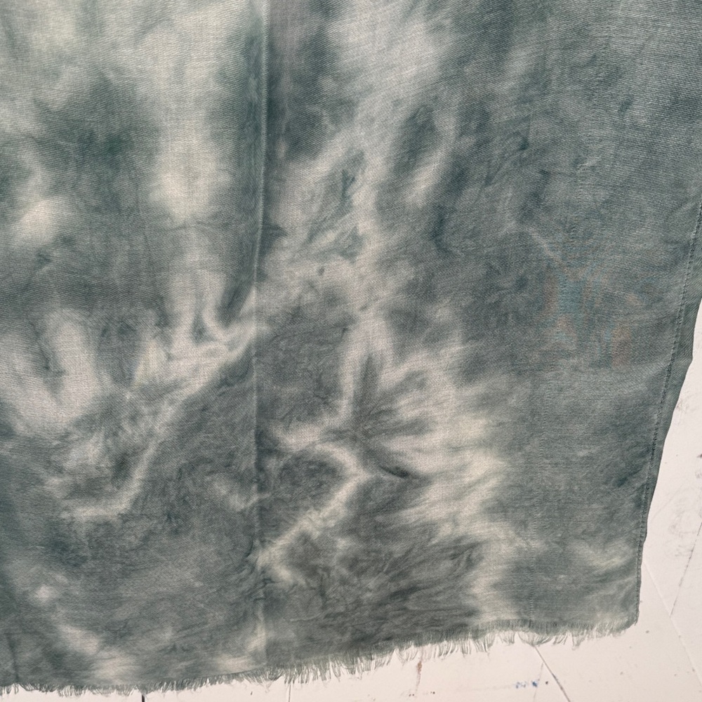 Green Tie Dye Lightweight Kimono/Wrap - Picture 6 of 8